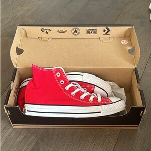 BRAND NEW Red Converse All Star High Tops